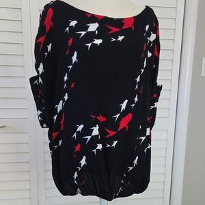 Ava Sky Milano Origami Fish Blouse (L)